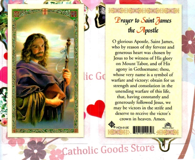 Prayer To St James The Apostle Laminated Holy Card 99 vrogue.co