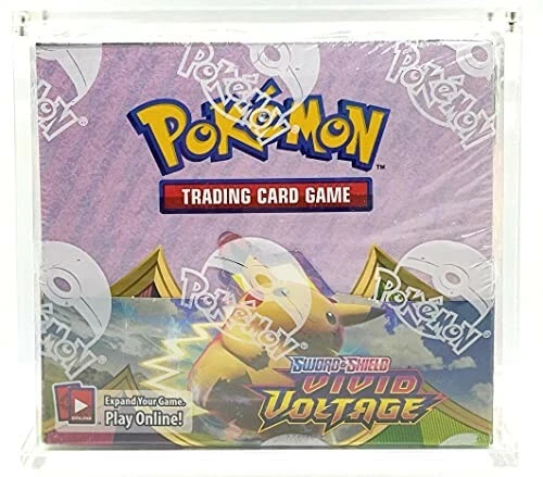 Premium Acrylic Display Case & Magnetic Lid for Modern Pokemon Booster Box