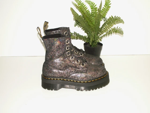 Molly iridescent crackle platform boots cheap