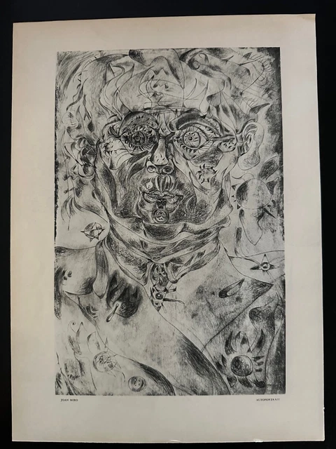 Joan Miro Autoportrait Original Lithograph
