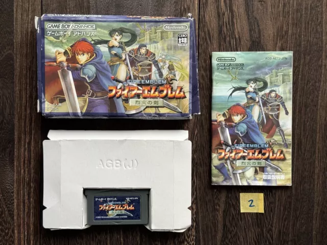 Nintendo Game Boy Advance GBA Fire Emblem The Blazing Blade In Box CIB Japan 2