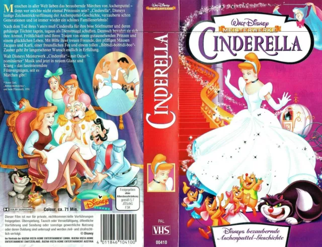 Cinderella - Aschenputtel Geschichte - Walt Disneys Meisterwerke - (VHS Cassette