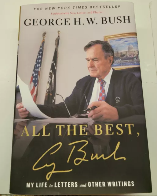 President GEORGE HW BUSH autographed signed All The Best Book COA