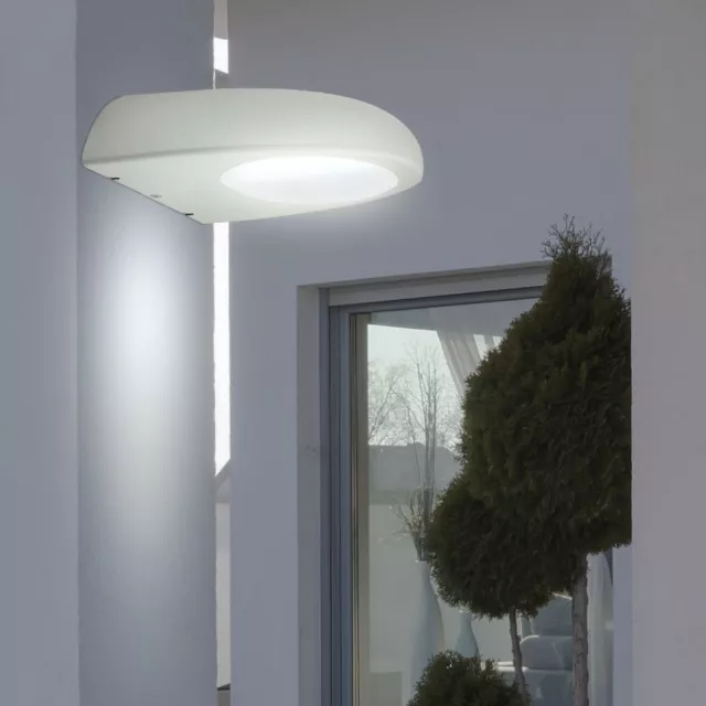 Wandleuchte Fassadenleuchte Außenlampe LED Hauswandleuchte Edelstahl Glas E27