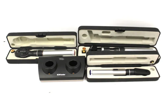 3 x KEELER Optometry Instruments (Retinoscopes & Otoscope) -W22