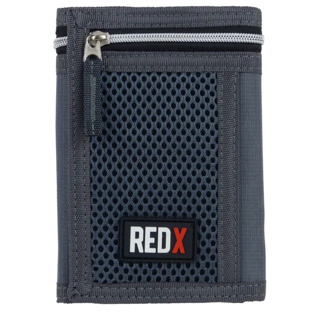 RED X Portafoglio Uomo In Tela Con Catena - Nero, Casual - 5 Scomparti E Tasca Con Cerniera - Ideale Per Ragazzi E Adolescenti