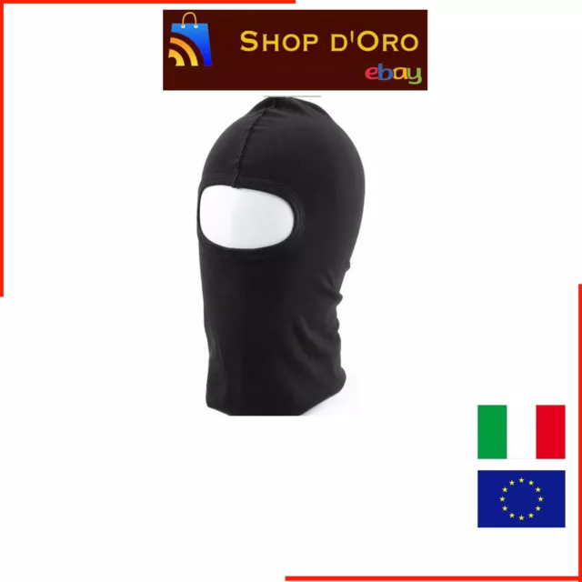 Sottocasco Intero Balaclava Passamontagna Cotone Moto Scooter Bici 2