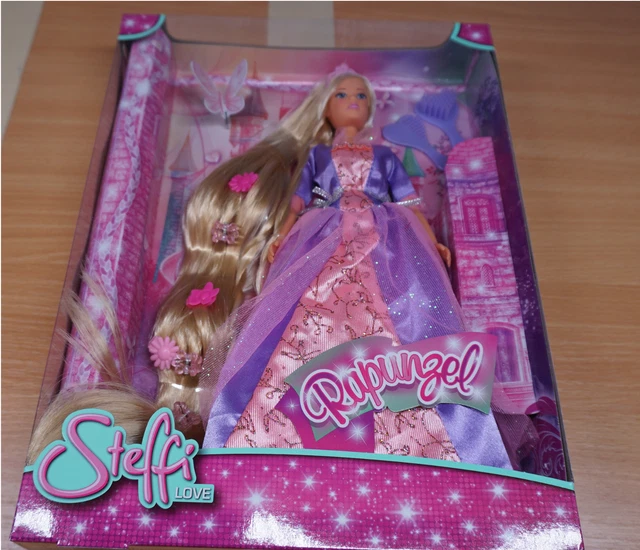 BAMBOLA STEFFI LOVE Rapunzel Princess Simba Barbie bambole giocattoli ...