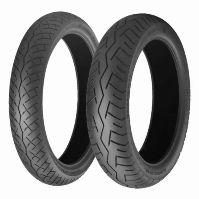 Set Paire Pneus Bridgestone Battlax Bias Touring Bt46 3.25 - 19 54 H 120 80 - 18