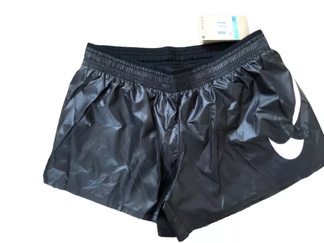 Nike Pro Shorts Womens  Shiny Pvc Gym Black Small Medium New