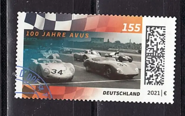 DEUTSCHLAND Jahrgang 2021 Motiv Sport Rennsport Autorennen AVUS Michel 3617 gest