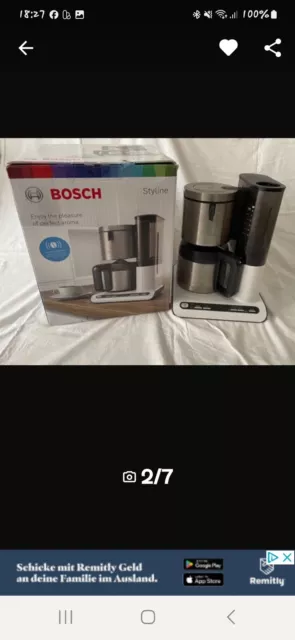 Bosch TKA8A683  Filterkaffeemaschine Kaffeemaschine Edelstahlkanne 1,1L 1100W