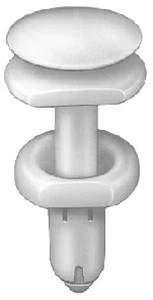 White Nylon Door Trim Panel Push-Type Retainer Clips Compatible with GM 15960325