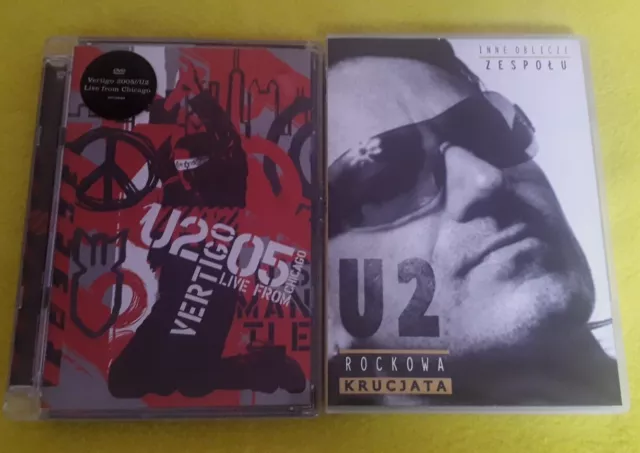 U2  Rocowa Krucjata Vertigo 2005 Live  2 Dvd Bundle Vg+/Ex