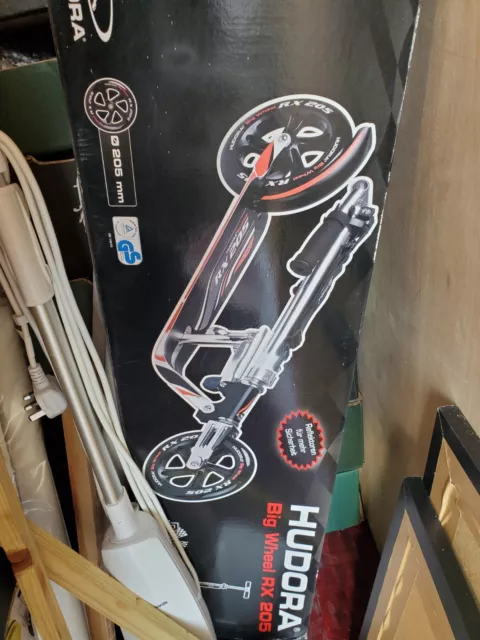 Hudora Big Wheel Scooter 205 Chrome Never Used In Box