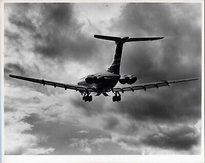 Boac Vickers Vc10 Final Approach Large Vintage Photo