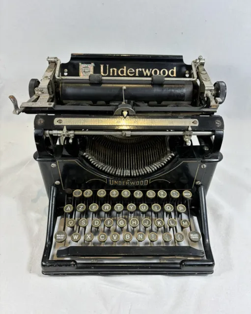 Raro Máquina De Escribir Underwood Modelo 1 Wagner Año 1896 Typewriter