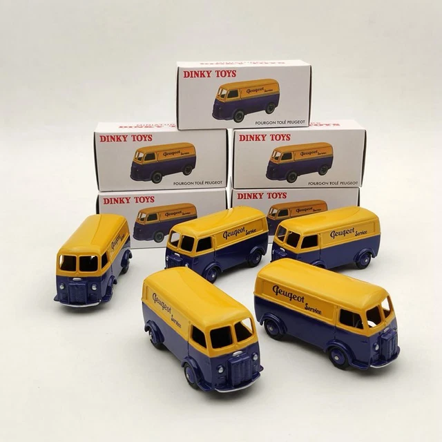 1/43 Lot Of 5pcs Atlas Miniatures Dinky Toys 25B Peugeot Fourgon Tole D.3.A