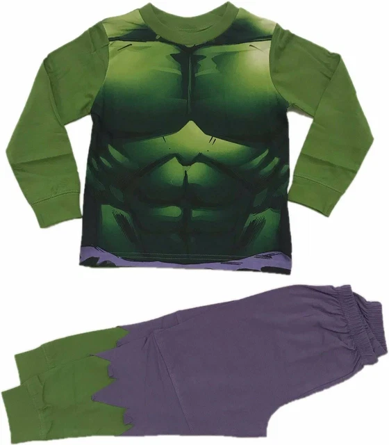 BOYS OFFICIAL MARVEL Hulk Novelty Pyjamas Pajamas Pjs Kids