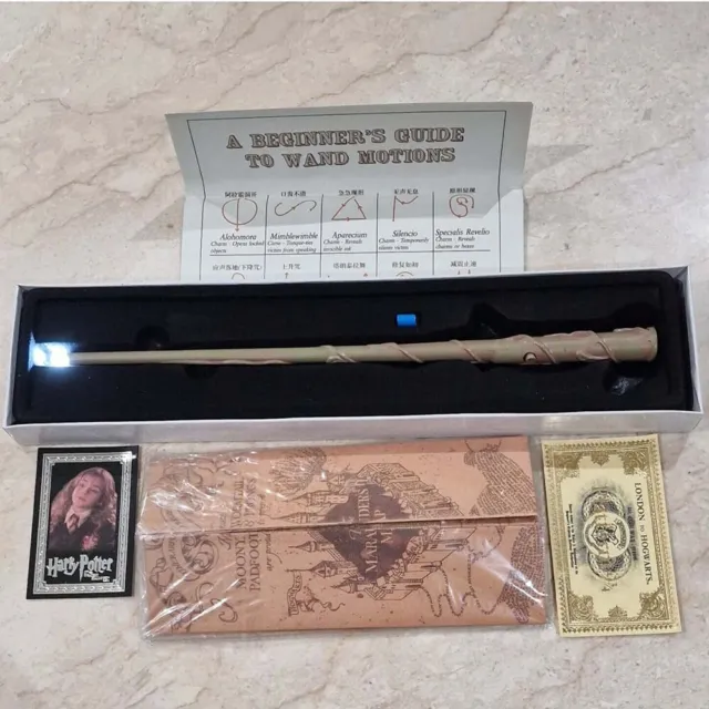 Hogwarts Magic LED Light UP Wand Harry Potter Hermoine Box Gift