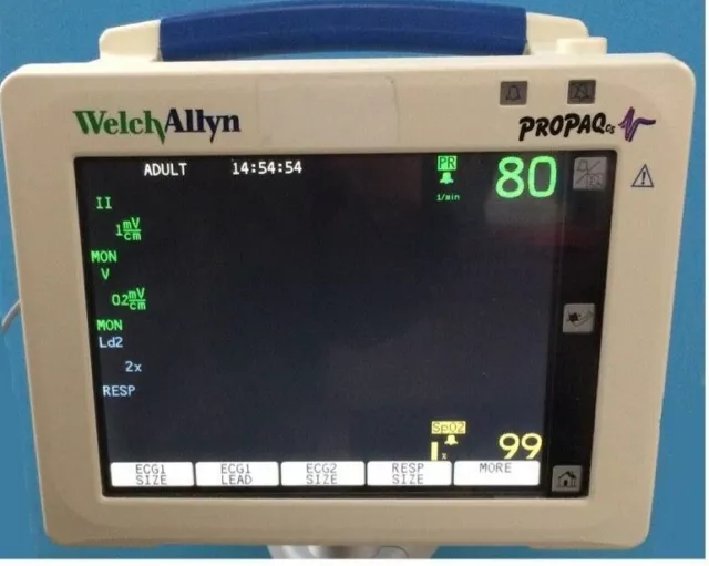 Welch Allyn Propaq CS 242 signes vitaux moniteur patient ECG SpO2 NiBP