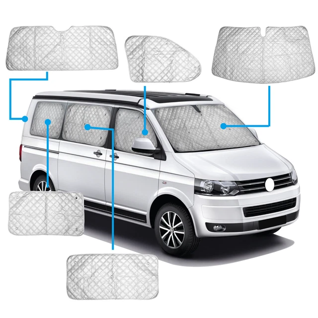 Scheibenabdeckung VW T4 Silber - Thermo Schutz Frost & Sonnenschutz
