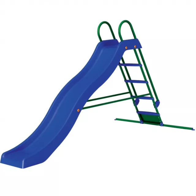 Scivolo per Bambini 285cm - Forma ad Onda con scala e gioco d'acqua per piscina 2