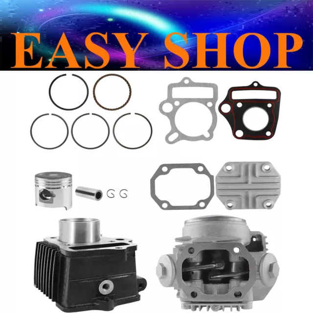 39mm Bore Cylinder Head Piston Engine Rebuild Kit For Honda Z50R XR50 CRF50 50CC