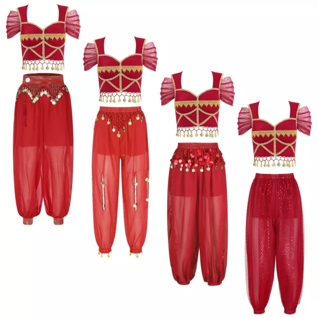 Women's Tops With Pants Indian Dance Outfit Tribal Shirts And Sweatpants Boho