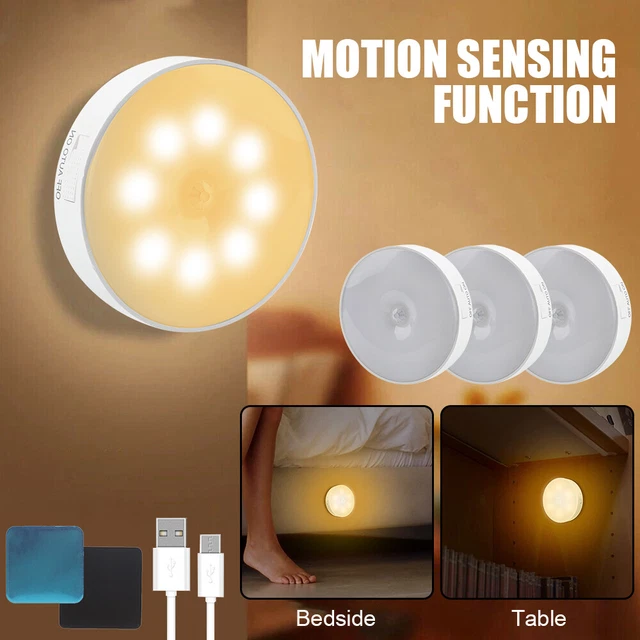 LED MOTION SENSOR Lights PIR Wireless Night Light Battery Stair