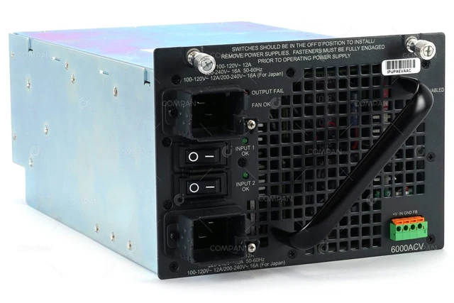 PWR-C45-6000ACV CISCO 6000W Ac Dual Input Power Supply For 4500 Series ...