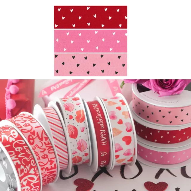 Berisfords Valentine Sweetheart Ribbon Love Hearts Weddings