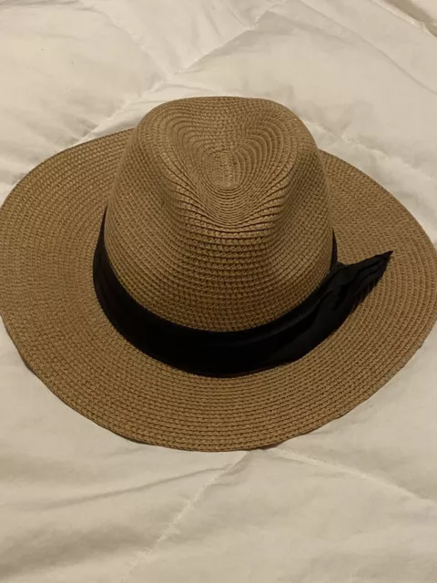 J. Crew Packable straw hat Natural Size M-L