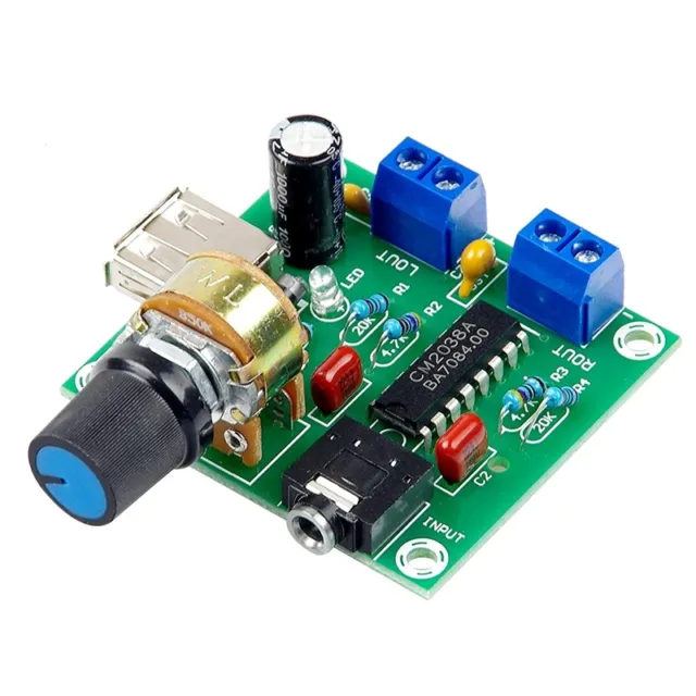 Amplifier Board 5W+5W HiFi Two-Channel PM CM2038 5V USB Supply  Audio Amplifs
