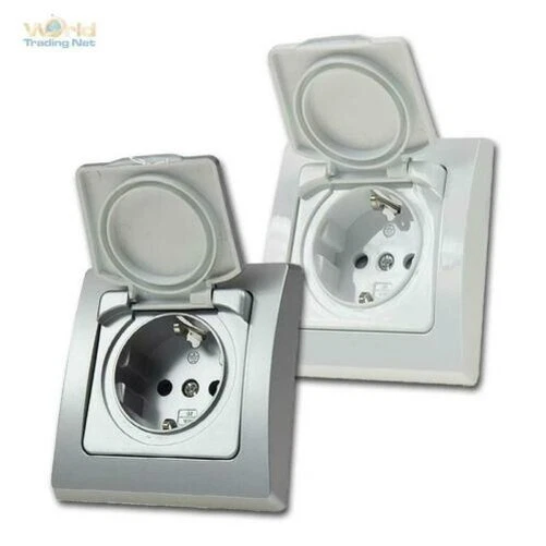 Haut Prise de Protection avec Couvercle IP44 Cadre Flush Dose pour Zones Humides