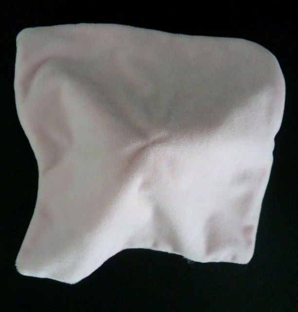Dc3- Doudou Plat Lapin Rose Blanc Beige Pois Marron Carre -  Etat Neuf * 3