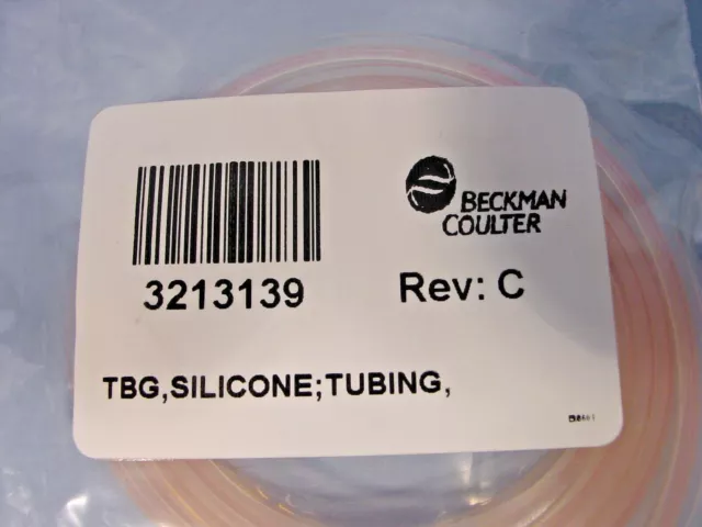 *Genuine Beckman Coulter 3213139 Rev:c TBG, Silicone;Tubing (QTY 3 Tubes)