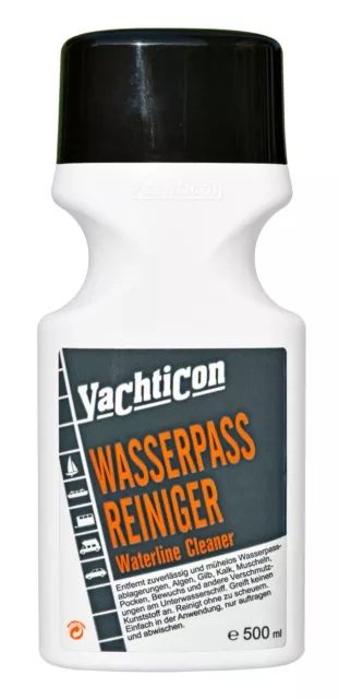 Yachticon Wasserpass Reiniger 1 Liter Bootsreiniger Rumpfreiniger Algen Pocken