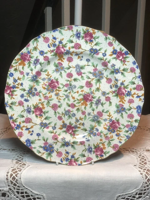 Grimwades Old Cottage Chintz Plate 8 3/4” Diameter Royal Winton