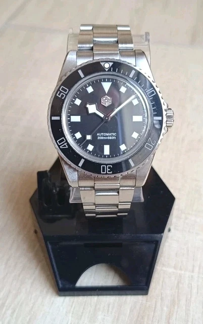 MONTRE SAN MARTIN Vintage Snowflake Diver SN006-G2 PT5000 Logo