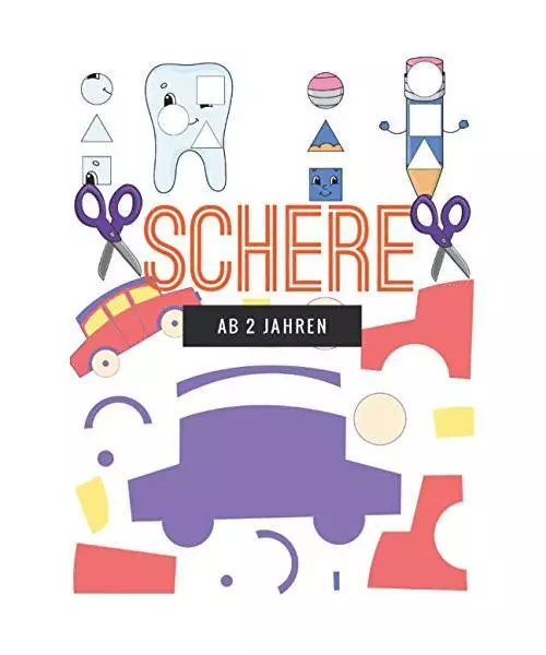 Schere ab 2 jahre: Ausschneide-Buch für kinder ab 2 jahren für feinmotorik ,Ba