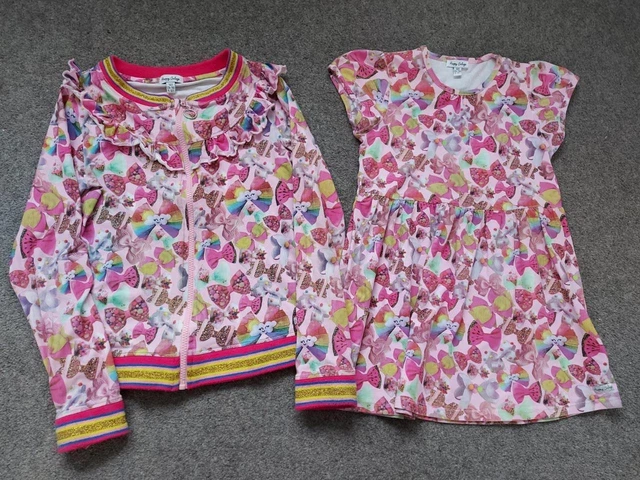 Happy Calegi Designer Girls Outfit, 9-10 Yrs,  Multicoloured Jacket/Dress