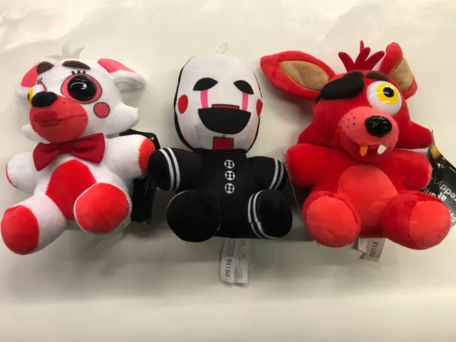 Set 3 Foxy Plushies - 7 Phantom Foxy, Foxy the Pirate, Funtime Foxy Five  Nights at Freddy's FNAF Plush Toy Stuffed Dolls 