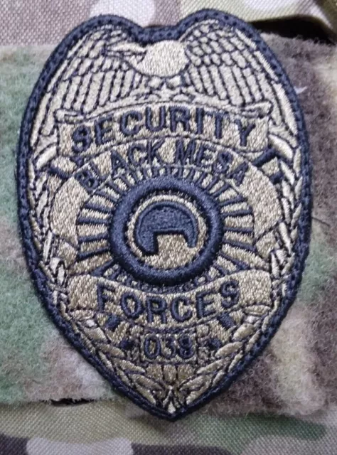 Black Mesa Security Forces Embroidered Badge Patch Half Life OCP Silver +Colors