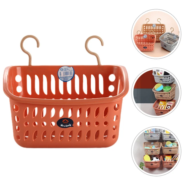 Cesta de artículos de tocador doméstico, cesta colgante de baño, accesorios de almacenamiento de cocina