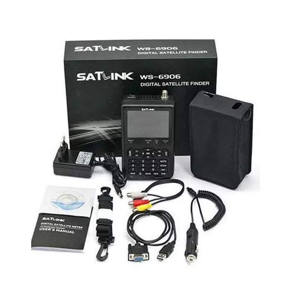 SATlink-WS-6906 3.5‘’ DVB-S-FTA-Data-Digital-Satellite-Dish-Signal-Finder-