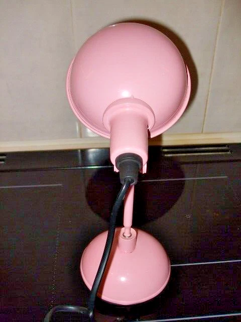 Rare Retro PINK HABITAT Metal TOMMY Swivel Desk Table Lamp Fully Working 2