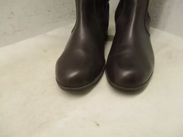 Bandolino Castin-W Brown Leather Wide Calf Zip Knee High Boots Womens Size 9.5 M 3