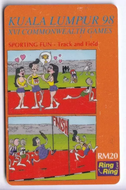 Asie  Telecarte / Phonecard .. Malaysie 20Rm Tm Sport Bd Comics 08/2000 +N°