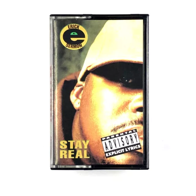 Maxi-Single Cinta de Casete ERICK SERMON STAY REAL OG 1993 Rap Hip-Hop Rara